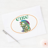 Autocollant Euro Oval Ireland (Enveloppe)