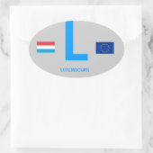 Autocollant euro-ovale Luxembourg* (Sac)