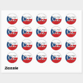 Autocollant Euro République tchèque (Feuille)