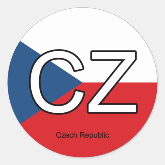 Autocollant Euro République tchèque (Devant)