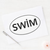 Autocollant Euro "SWIM" (Enveloppe)