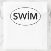 Autocollant Euro "SWIM" (Sac)