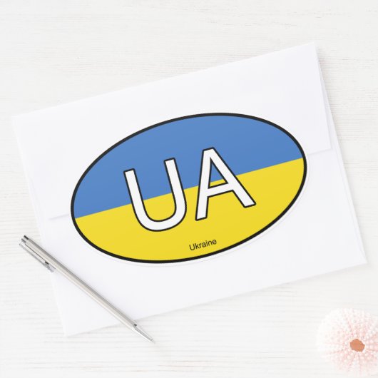 Autocollant Euro Ukraine (Enveloppe)