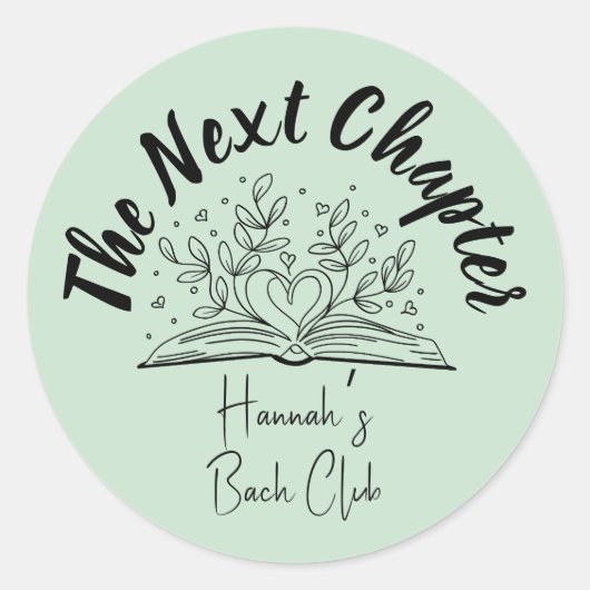 Autocollant EVJF « The Next Chapter » (Devant)