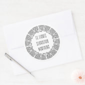 Autocollant Ex Libris de labyrinthe de science-fic (Enveloppe)