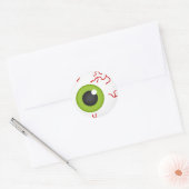 Autocollant excentré de Halloween de globe (Enveloppe)