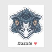 Autocollant exotique Emu Bird | Sticker Die-Cut (Feuille)