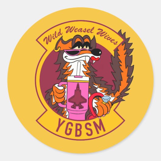 Autocollant F35 Wild Weasel Wives (Devant)