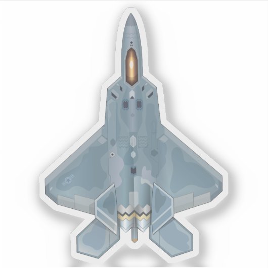 Autocollant F-22 Raptor (Devant)