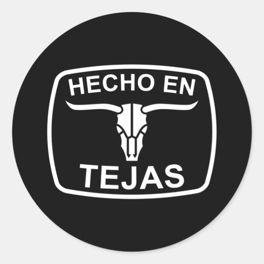 Autocollant fabriqué au Texas (Devant)