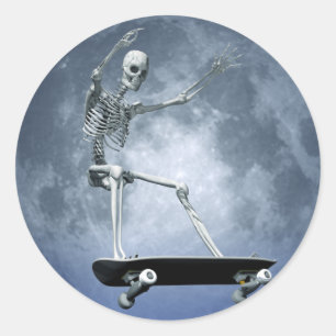 Autocollant faisant de la planche à roulettes de