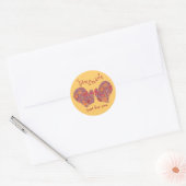 autocollant "Fait Main Rien Que Pour Vous" (Enveloppe)