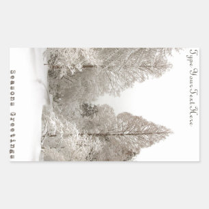 Autocollant fait sur commande d'arbre de Noël