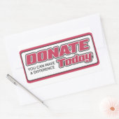 Autocollant Faites un don pour faire une différenc (Enveloppe)