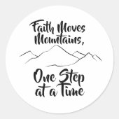 Autocollant Faith Moves Mountains (Devant)