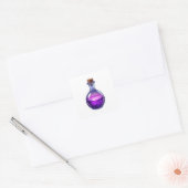 Autocollant Fantastique Flacon de Potion Violette  (Enveloppe)