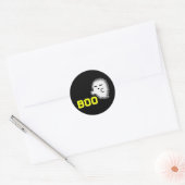 Autocollant fantôme d'Halloween - BOO (Enveloppe)