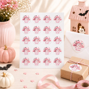 Autocollant fantôme Halloween Kawaii personnalisé