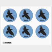 Autocollant faune de Black Raven Birdlover (Feuille)