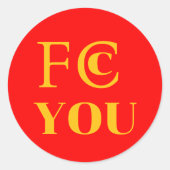 Autocollant FCC YOU (Devant)
