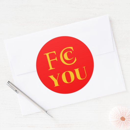 Autocollant FCC YOU (Enveloppe)