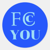 Autocollant FCC YOU (Devant)
