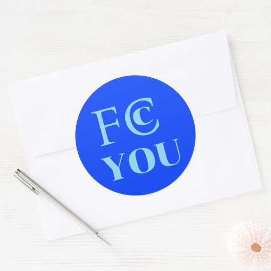 Autocollant FCC YOU (Enveloppe)
