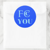 Autocollant FCC YOU (Sac)