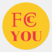 Autocollant FCC YOU (Devant)