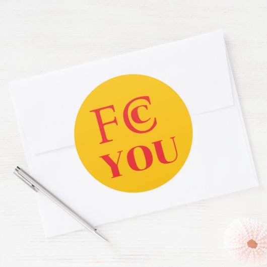Autocollant FCC YOU (Enveloppe)
