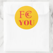 Autocollant FCC YOU (Sac)