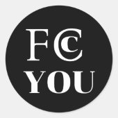 Autocollant FCC YOU (Devant)