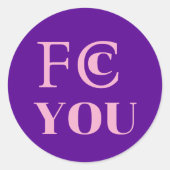 Autocollant FCC YOU (Devant)