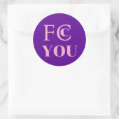 Autocollant FCC YOU (Sac)