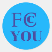 Autocollant FCC YOU (Devant)