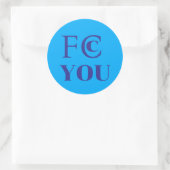 Autocollant FCC YOU (Sac)