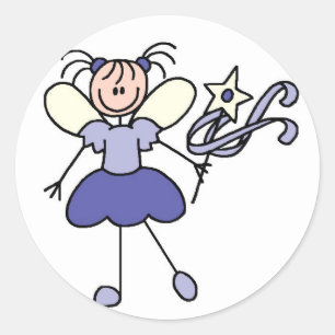 Autocollant Fée Ange en Violet