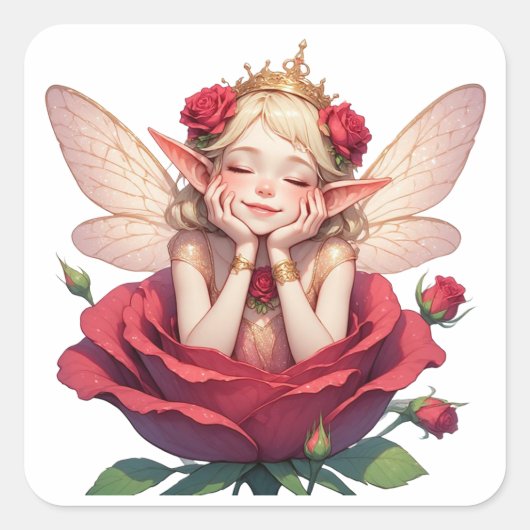 🌙 Autocollant Fée Dans Rose Pour La Décoration De (Devant)