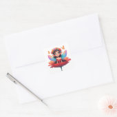 🧚 Autocollant Fée Rose Pour Accessoires De Chambr (Enveloppe)