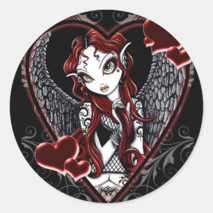 Autocollant féerique de Saint-Valentin de Sasha