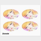 AUTOCOLLANT féerique de violettes de ressort (Feuille)