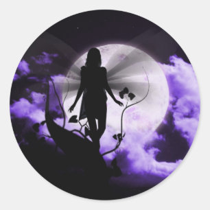 Autocollant féerique rêveur de tige de haricot