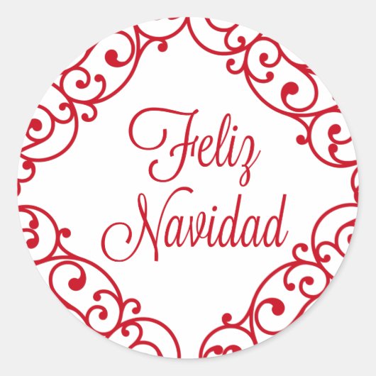 Autocollant Feliz Navidad (Devant)