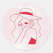 Autocollant Femme (Devant)