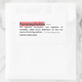 Autocollant FEMMEPHOBIA (Sac)