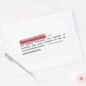 Autocollant FEMMEPHOBIA (Enveloppe)