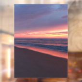 Autocollant fenêtre Coucher de soleil rose & bleu (Feuille 2)