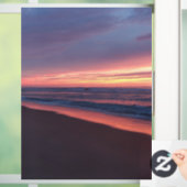 Autocollant fenêtre Coucher de soleil rose & bleu (Maison)