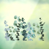 Autocollant feuille Eucalypt transparent bleu vert (Feuille 3)