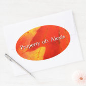 Autocollant Feuilles Automne (Enveloppe)